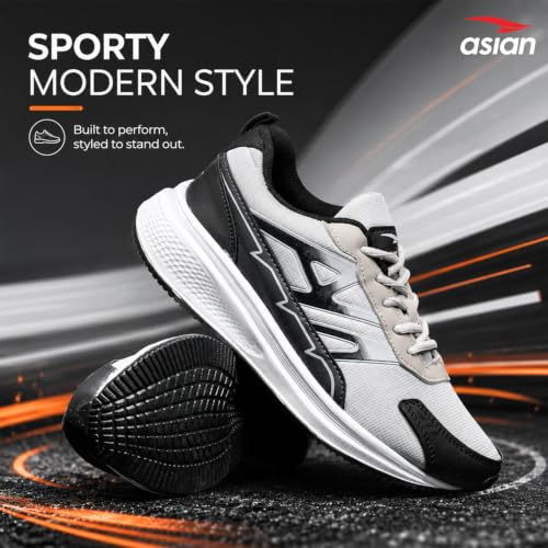 Image of ASIAN Wonder-34 Men's Running Shoes | Breathable Mesh Upper, Cushioned Sole, Lace-Up Comfort, Sports Shoes