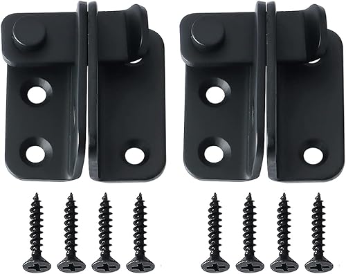 Alise Pestillos de puerta abatible, pestillo deslizante, cerrojo de seguridad para puerta de granero, jaula de mascotas, jardín, baño, garaje,