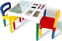 Mesa Didática Infantil Com Cadeiras 49cm - Mesinha Educativa de Atividades para Criança