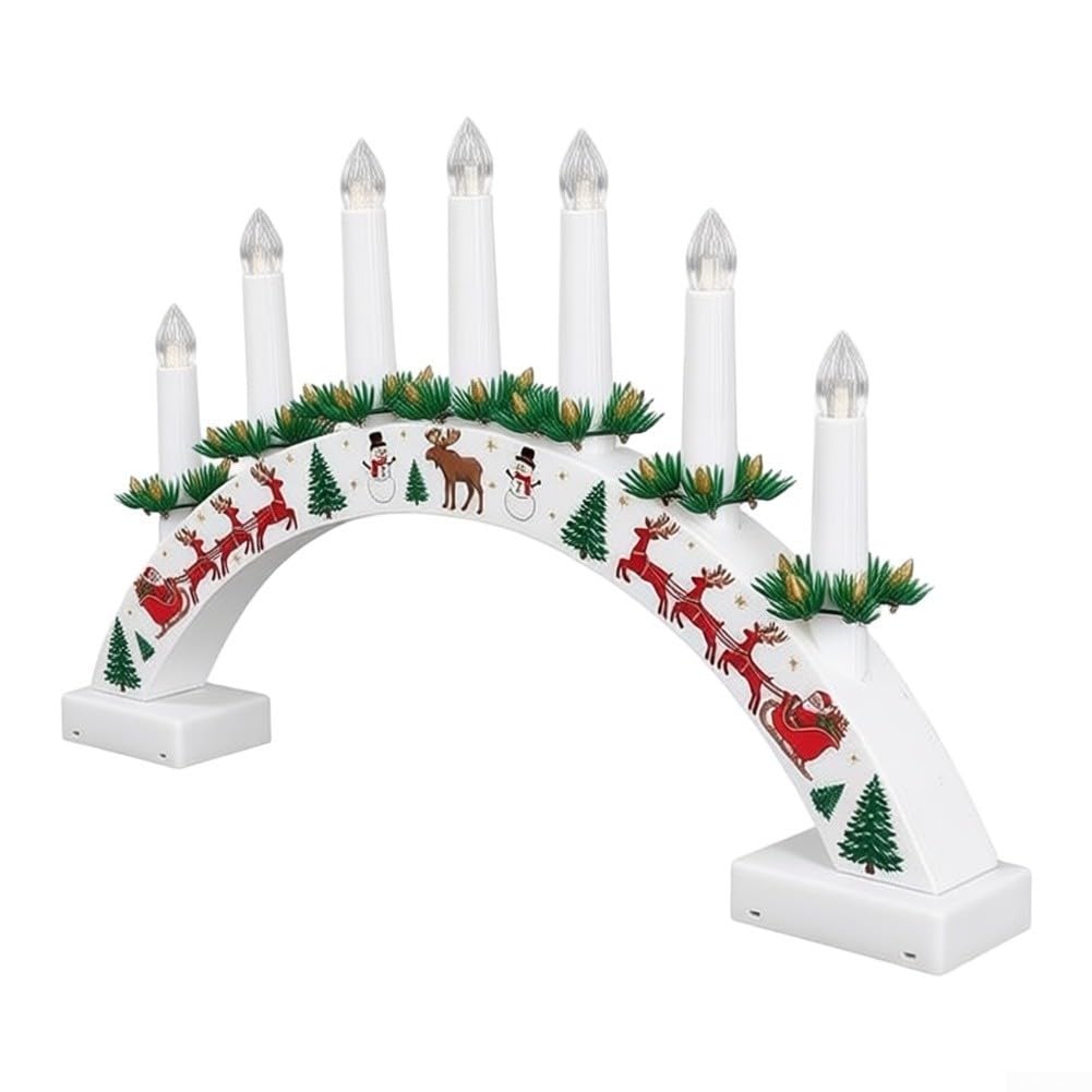 para decoración Navidad para madera Puente 22x39cm Baterías(A)