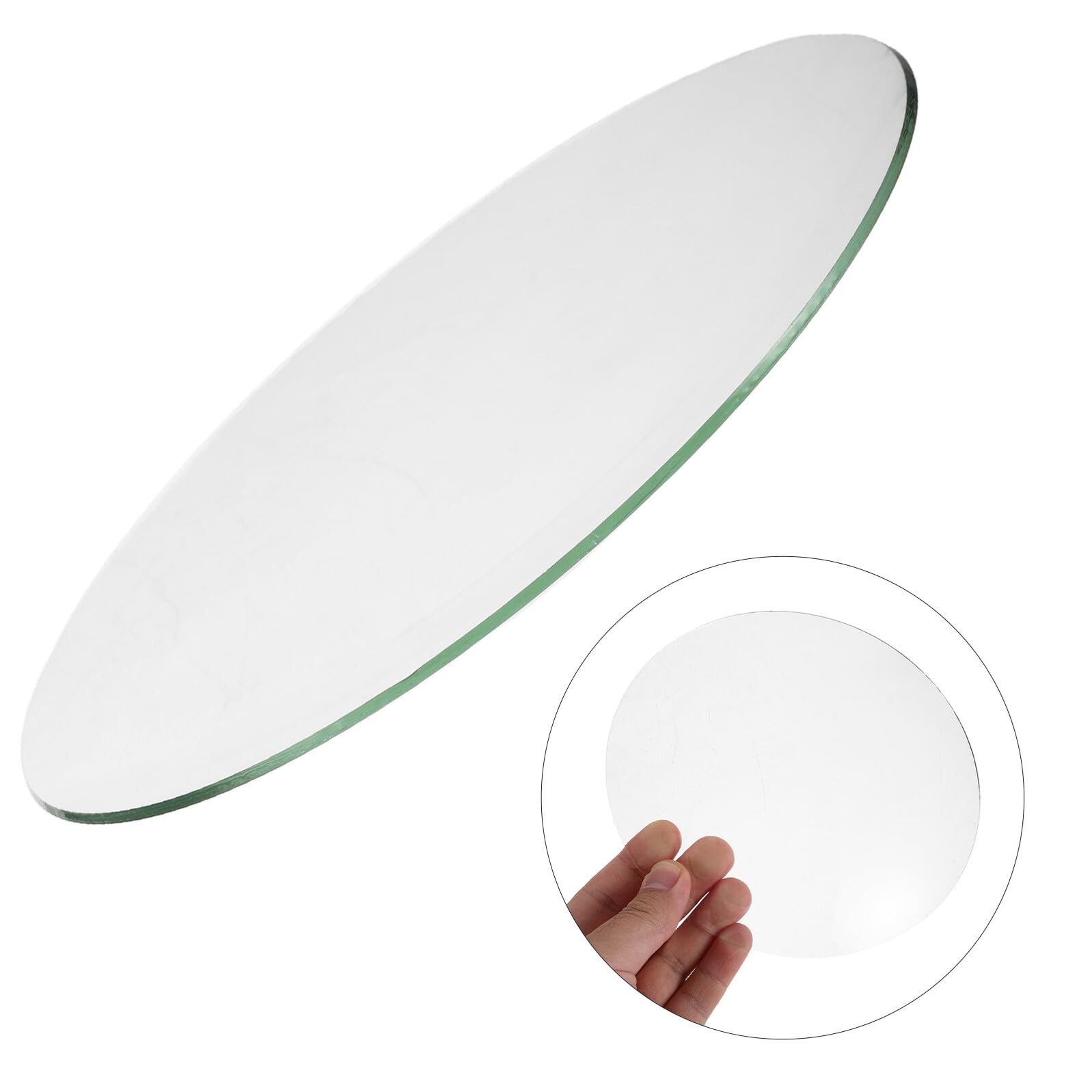 Amosfun Cristal de 25cm de Repuesto Diseño Convexo para Reloj de Pared Cubierta de Vidrio Resistente a Rayaduras y Forma Redonda para Restauración y Reparación