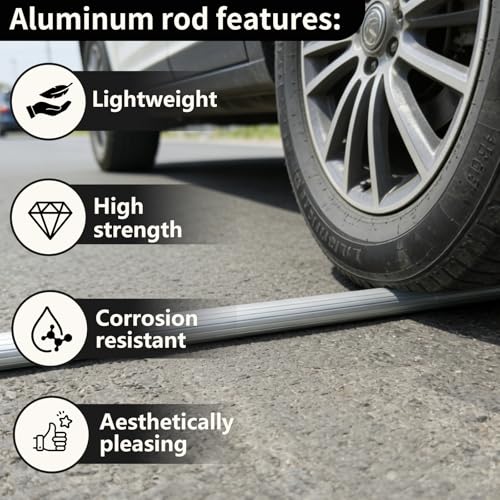 Image of 60 Inch Industrial Mop Handle 2 Pack, Heavy Duty Commercial Mop Stick, Aluminum Alloy Anti-Slip Replacement Mop Handle, Easy to Assemble Black Mop Pole for Home Commercial Industrial Cleaning (black)
