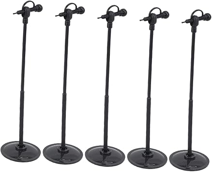 Miniature Microphone Model Set for Dollhouse 5pcs Colorful Fake Microphone Accessories 112 Scale Musical Instrument Decor for Dolls Figures