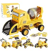 Amazon | TYORORO 建設車両 車両おもちゃセット 知育玩具 工事車両