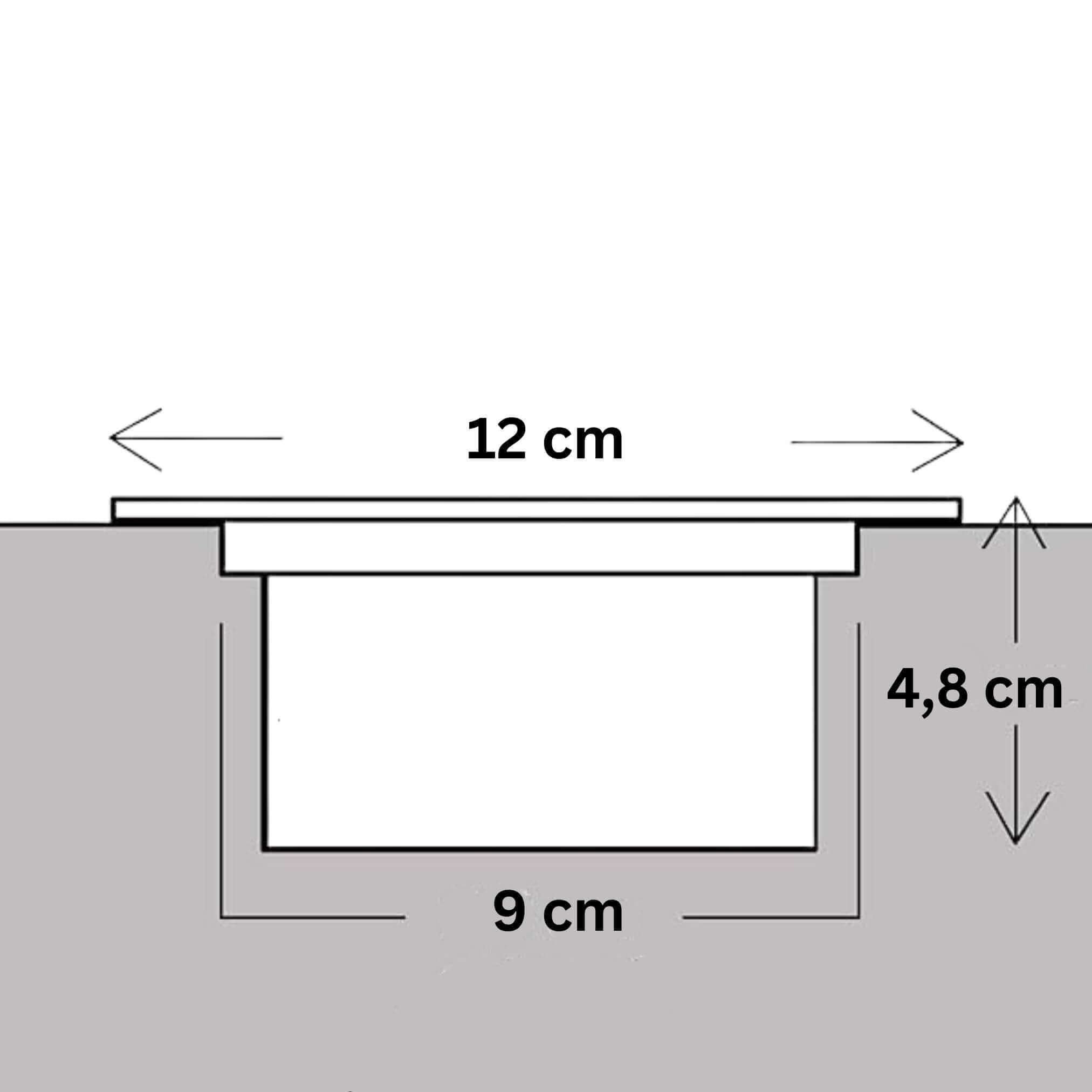 lambado 6er Set LED Solar Bodenleuchten Außen Schwarz matt | Hochwertige Bodenstrahler Wetterfest IP65 Ø12cm | Bodeneinbaustrahler mit 8 SMD LEDs Warmweiß 3000K