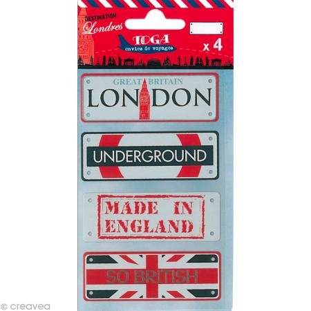 Toga Metal Plates London x 4