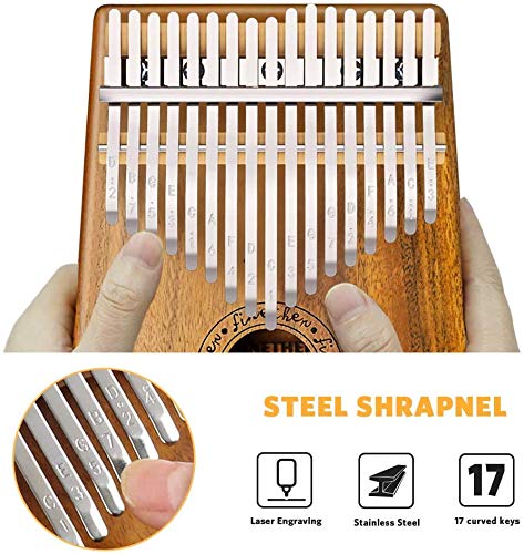 Piano pour pouce Kalimba 17 clés, piano pour enfant, en bois massif haute performance portable Mbira, livret d… - Les Beatles, Paul McCartney, John Lennon, RIngo Starr, George Harrison Piano pour pouce Kalimba 17 clés, piano pour enfant, en bois massif haute performance portable Mbira, livret d… – Image 4