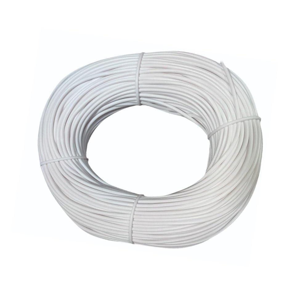 PVC Marking Sleeve, Ferrule Printing Wire Tube Label with 3.5 mm Inner Diameter for Printing Machine - White Blue Green Yellow Ferrule Tube (White, 3.5mm - 10 Meter)-image-13