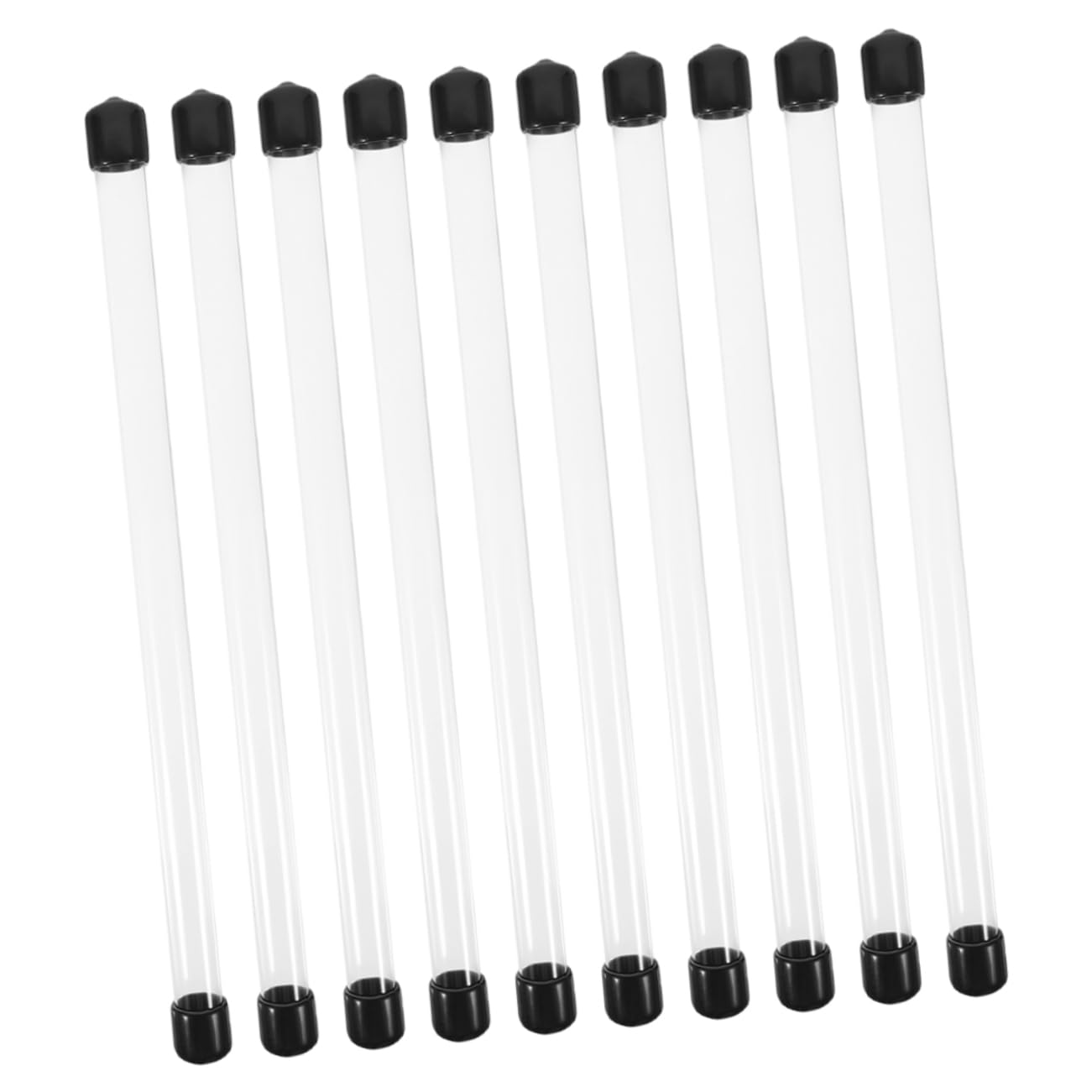 FUNOMOCYA Laboratory Round Plastic Tube 230x12mm Length Rigid Tube for Beads Incense Sticks DIY Projects