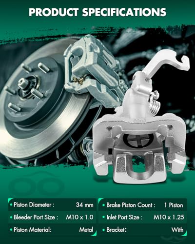 Image of SCITOO 19-B2068 Disc Brake Caliper Assembly with Bracket Fit For Acura TSX 2004 2005 2006 2007 2008,For Honda For Accord 1998 1999 2000 2001 2002 2003 2004 2005 2006 2007