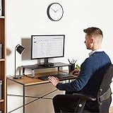 VonHaus Monitor Stand for Desks, Ergonomic Screen Riser with Steel, Non-Slip Legs, Desktop Storage Organiser for iMac, PC, Laptop, Printer, 60x26x13cm Riser, 20Kg Capacity - Image 2