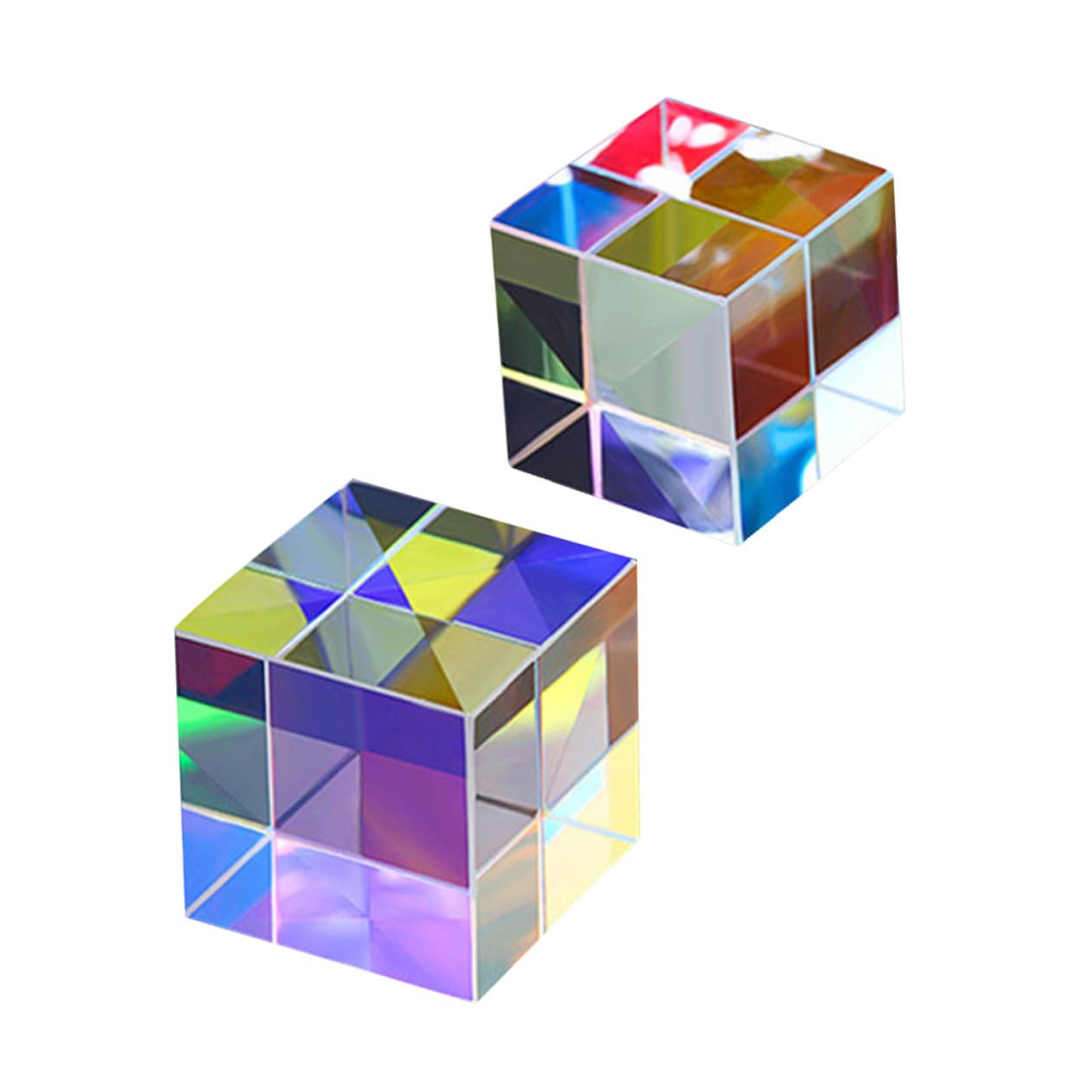 Toyvian 10piezas Prismas Ópticos De Cubo Diseño Para Enseñanza Física y Experimentos Educativos Separación De y Reflexiones Precisas Accesorios Creativos Para Fotografía y
