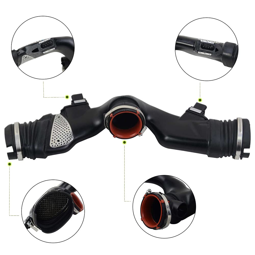 6420907337 Conducto de aire puro con medidor de flujo de aire 6420908237 | 6420907337 Conducto de aire puro con medidor de flujo de aire compatible con W203 W204 S204 W211 S212 W639 Diesel 2005-2020