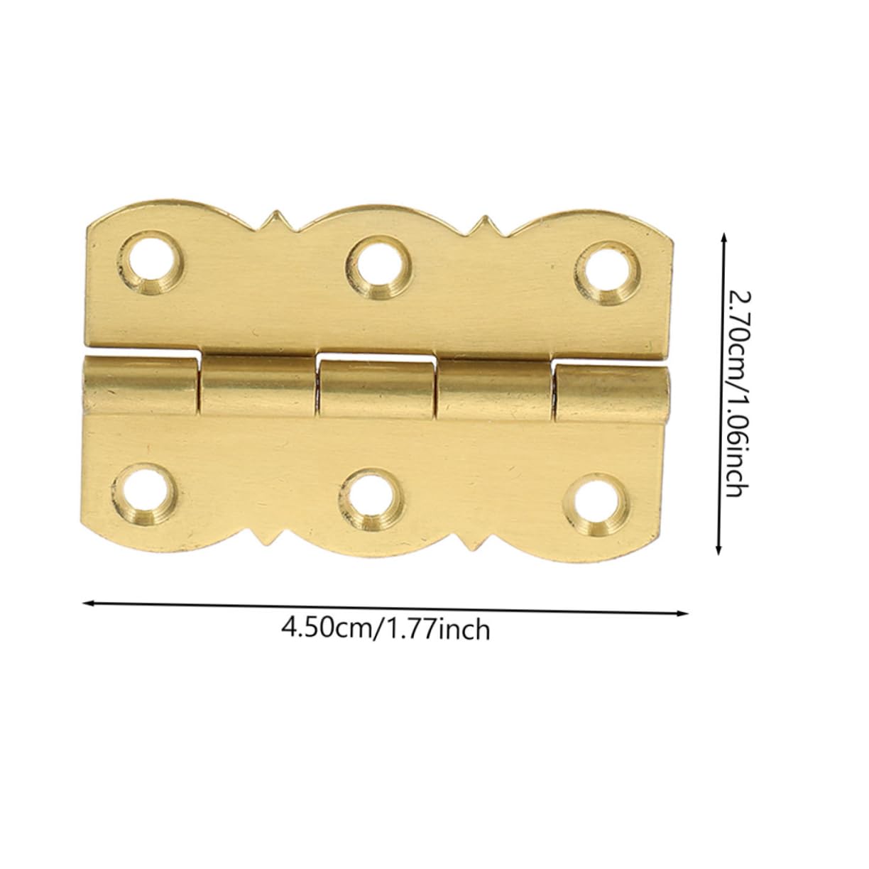 Generic 1set Piano Hinge Cabinet Doors Hinge Crafts Picture Frame Hinge Door Invisible Hinges Furniture Hinges Concealed Detachable Hinge Removable Flag Hinge Detachable Golden Copper 4pcs