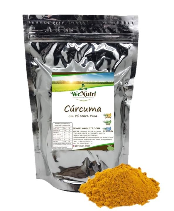 Açafrão Cúrcuma Pura Indiana (Curcumina) 250g Wenutri