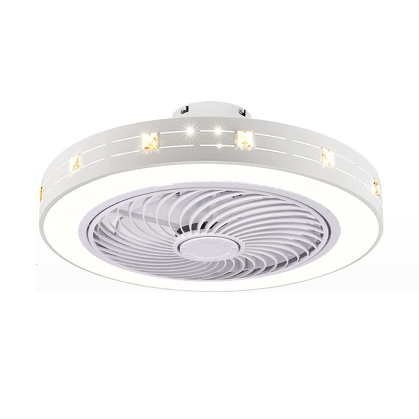 Ventilateur de plafond avec télécommande 3 vitesses et lampe salon