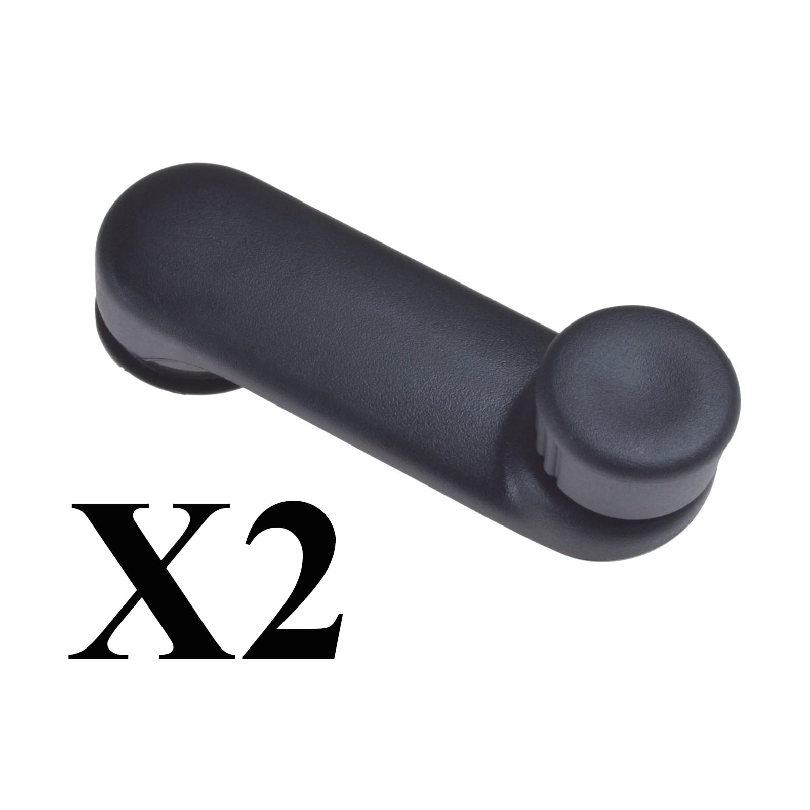 (Lot de 2) Poignée Manivelle Lève de Vitre Manuel Avant ou Arrière Gauche ou Droite compatible pour INTERSTAR PRIMASTAR LOGAN SANDERO MOVANO VIVARO MASTER 2 TRAFIC 2 MEGANE SCENIC CLIO 2 - 7700353010