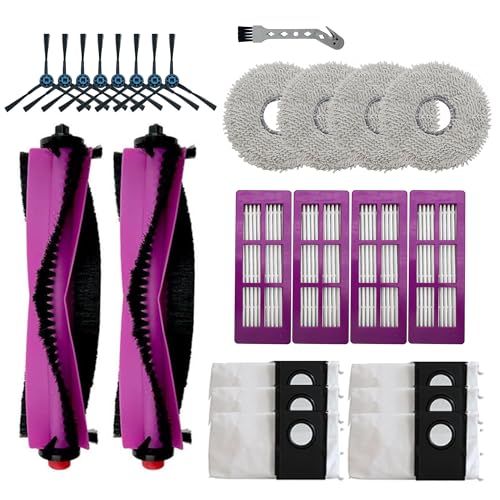 Image of 25-Pc Eureka J15 PRO Ultra (ONLY) Complete Care Kit - Replacement Parts for Eureka J15 PRO Ultra Robot Vacuum & Mop | Main/Side Brushes, Mop Pads, HEPA Filters