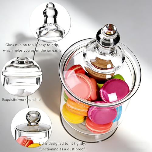 Pot à bonbons en verre avec couvercle hermétique pour biscuits - 5