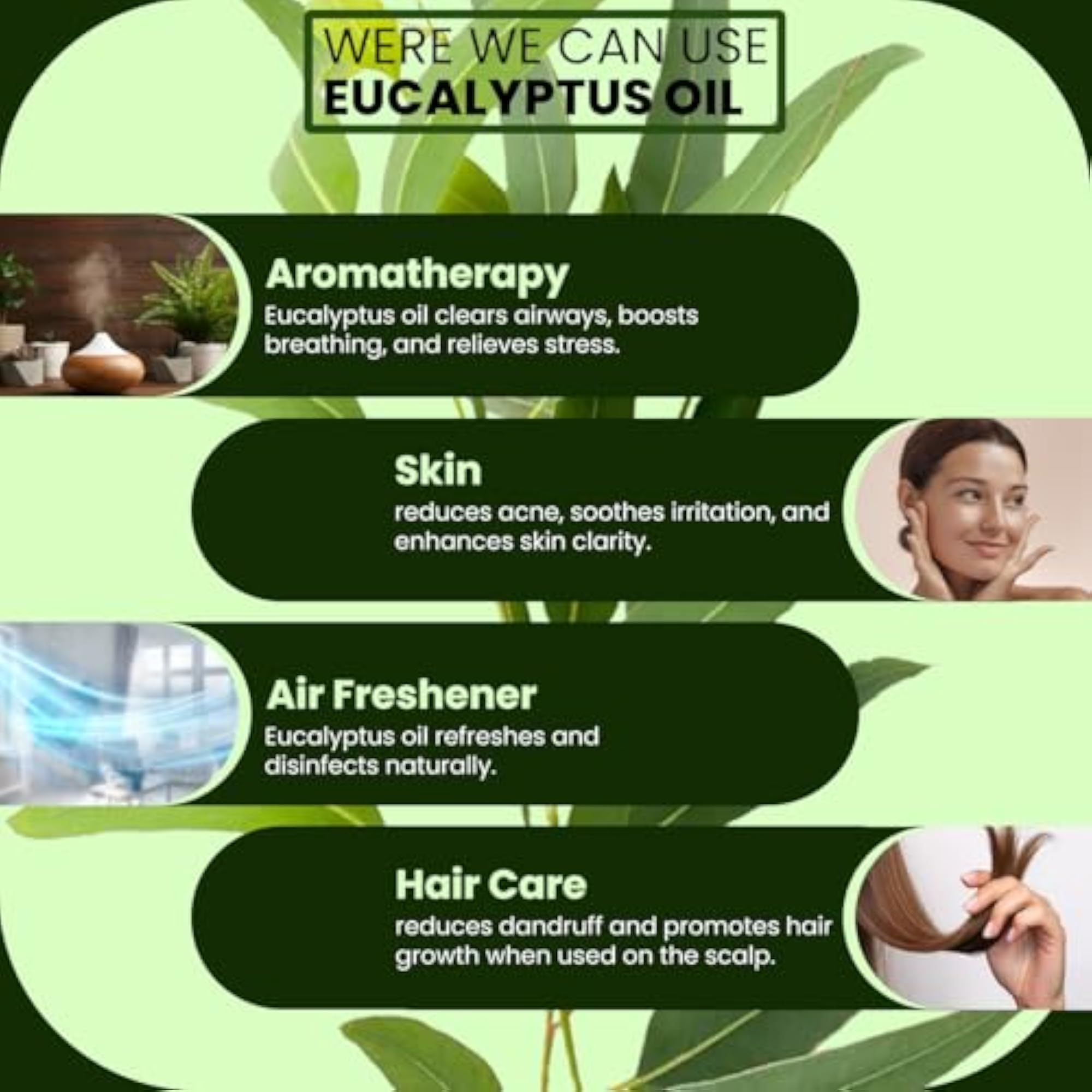 Eucalyptus Essential Oil 30 ml for Skin Care & Aromatherapy