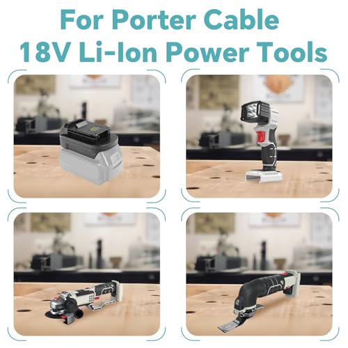 Adaptateur de batterie 20V solution pour outils Porter-Cable 18V