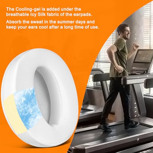 SOULWIT Cooling Gel Earpads Replacement for Sennheiser HD 4.50BT/HD 4.50BTNC/HD4.50SE/HD4.40BT/HD4.30G/HD4.20S/HD458BT/HD 450/HD450BT/HD400S/HD350BT/Adapt 360(MB 360 UC)/Adapt 361 - Image 4