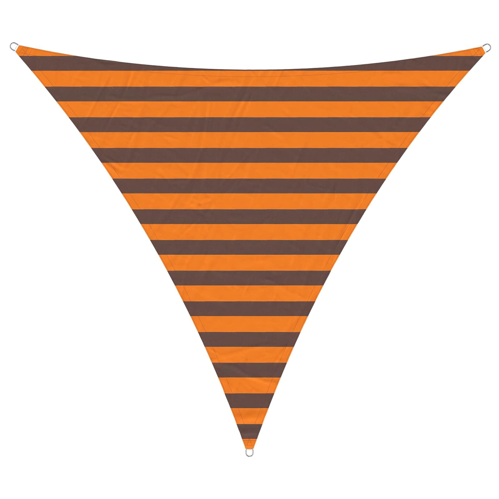 vidaXL Sun Shade Sail Orange and Brown 2 x 2 x 2 m, Outdoor Living Solution, Triangular UV-Resistant Shade Sail, Modern Patio Canopy for Garden, Balcony, Playground Protection — image 1