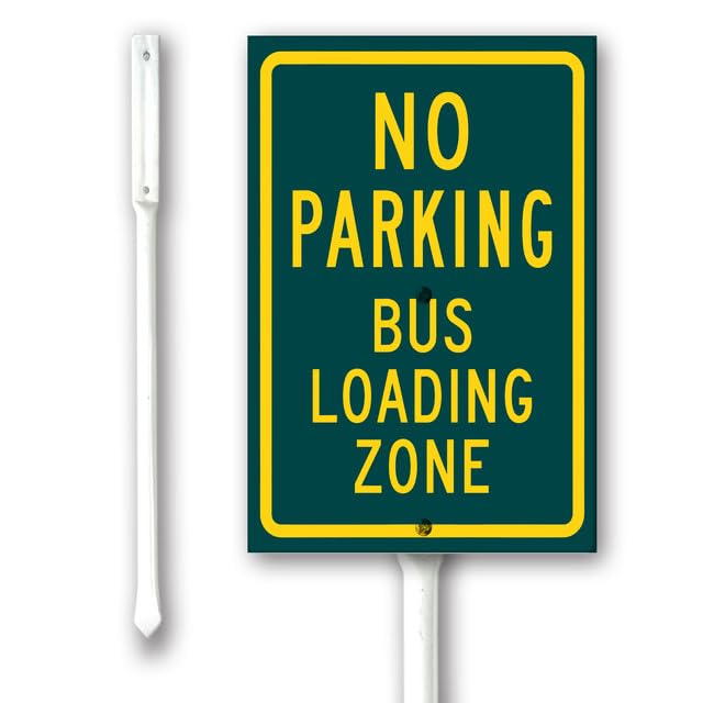 Geroclonup Funny Dumpster Rules No Parking In Front Of Dumpster Yard Metal Sign Yard Decor Plaque Decorations for Indoor Outdoor Private Property Decoration with Stakes 11.5x15cm