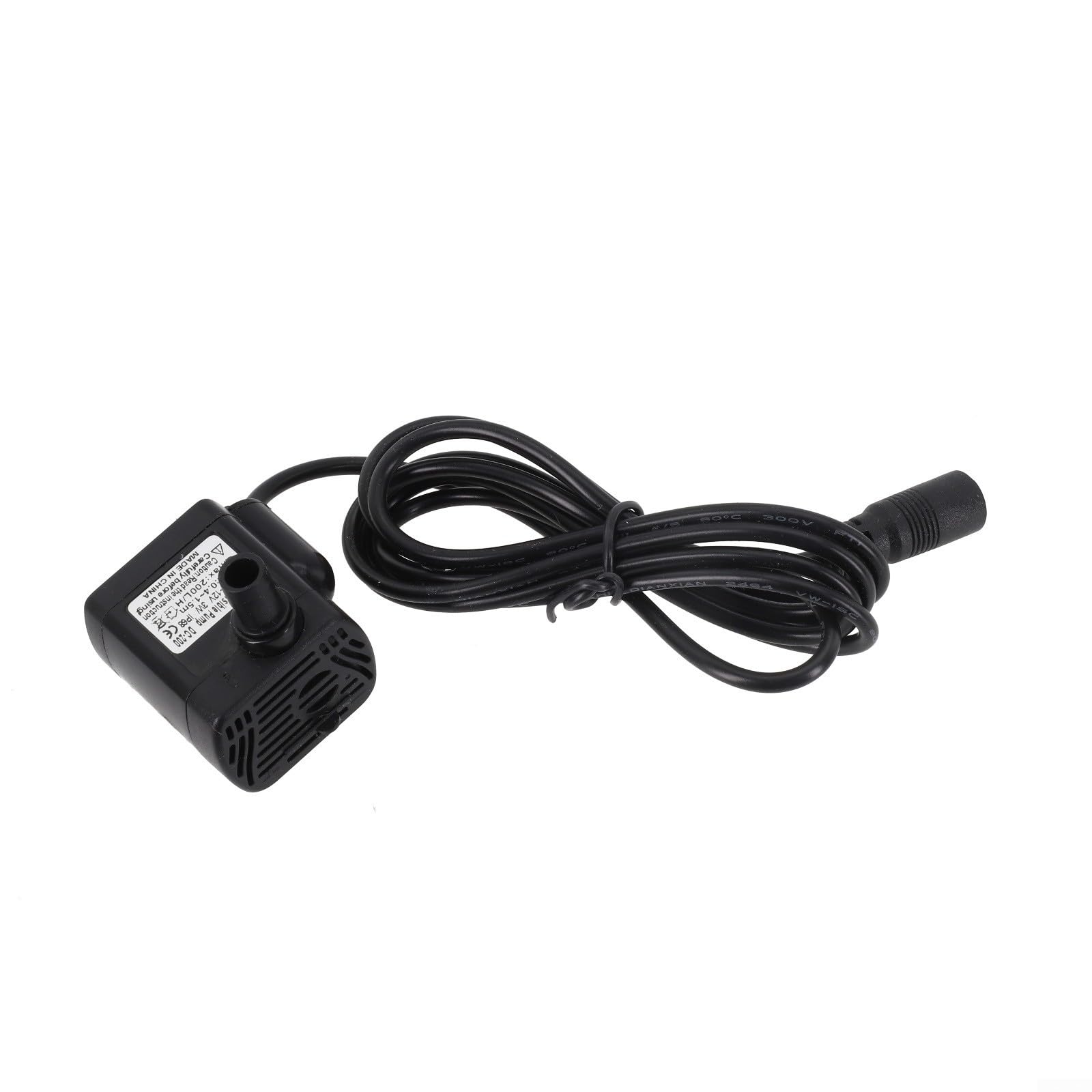 Submersible Water Pump DC 12V for ultra Quiet 35dB for Aquarium Fish Tank Fountain Pond Hydroponics 200-300L/H(DC5.5V~12V)