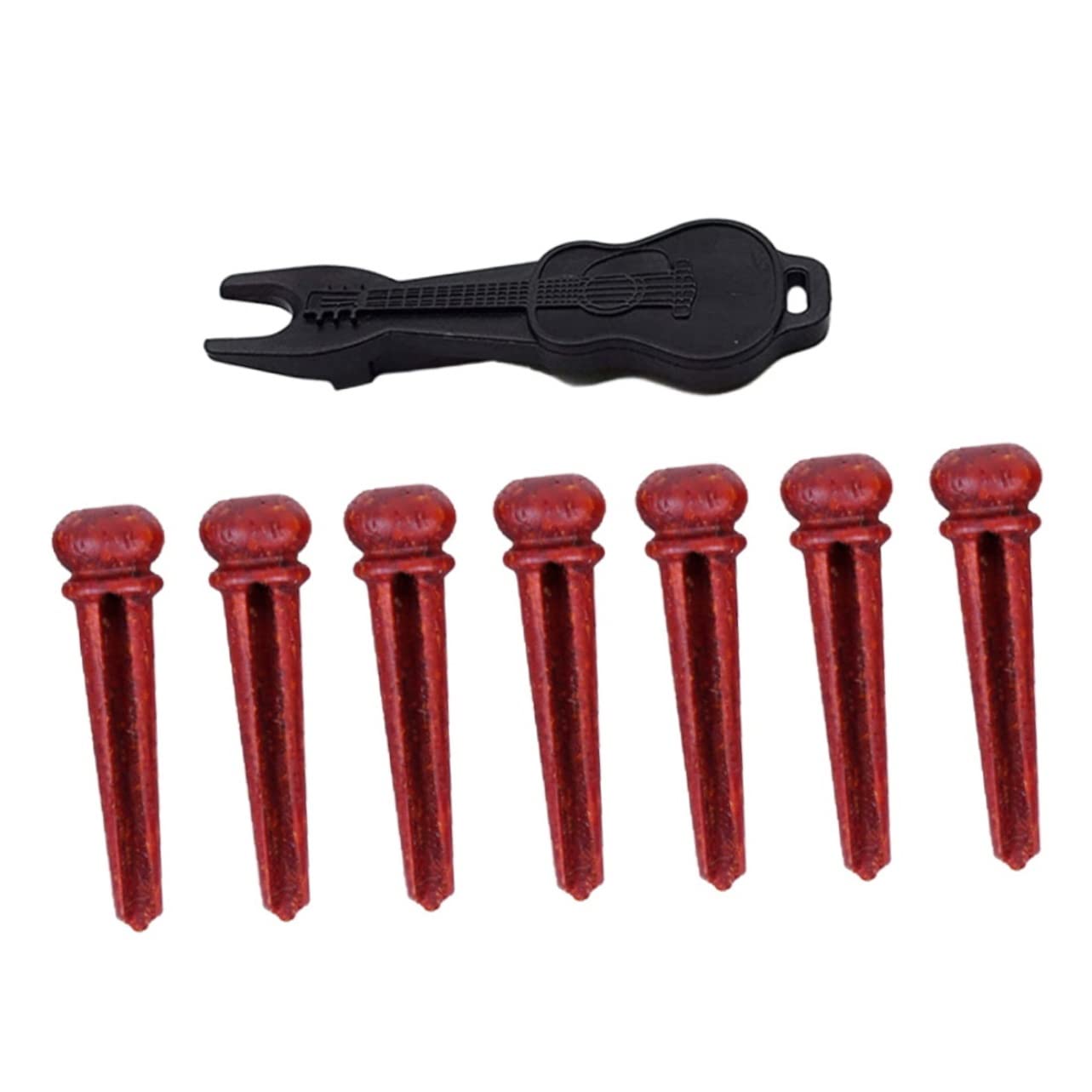 VANZACK Guitar String Nails Set 7pcs Bridge Tailpiece Pins Acoustic Guitar String Nails