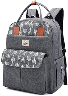 Lekebaby Diaper Bag Backpack Multifunction Large Travel Diaper Backpack Baby Bag for Mom