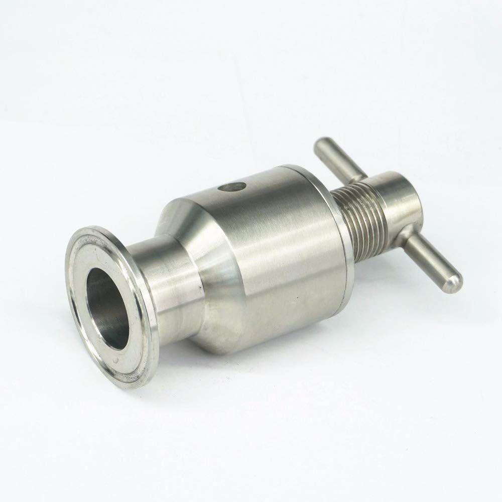 1,5" Tri Clamp 0,5-5 Bar válvula de seguridad de alivio de presión ajustable sanitario SUS304