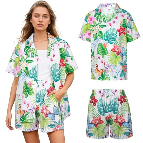 Raveparty Hawaii, camicia da donna da spiaggia e...