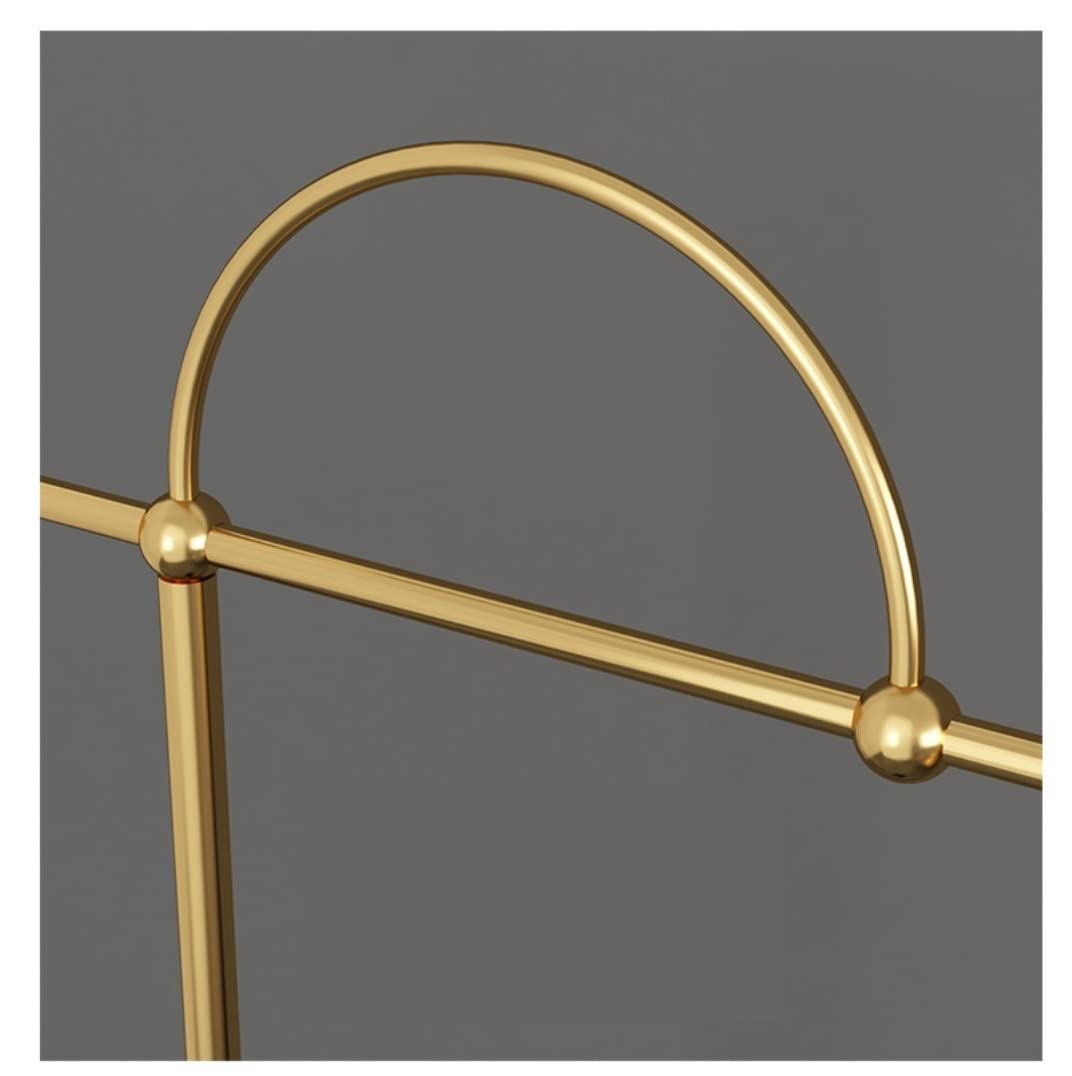 Lampa Podłogowa Nordic Metalowa Lampa Podłogowa Z Wiszącym Abażurem I Marmurową Podstawą Studyjna Stojąca Do Sypialni Salonu Sypialni Salonu(Gold+black,Dimmer switch)