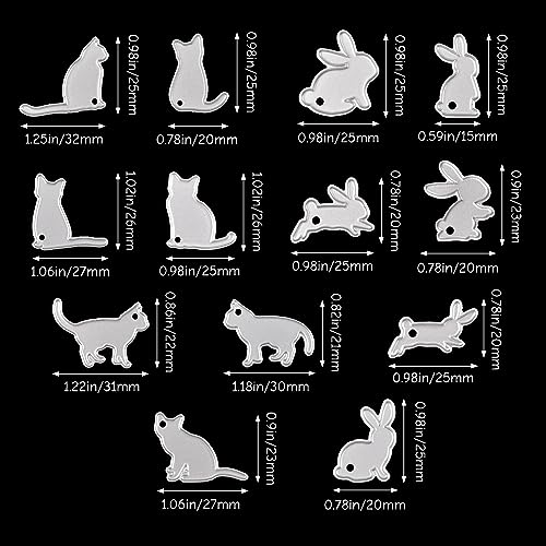 URROMA 13 PCS Rabbit Cat Cutting Dies Metal - Image 2