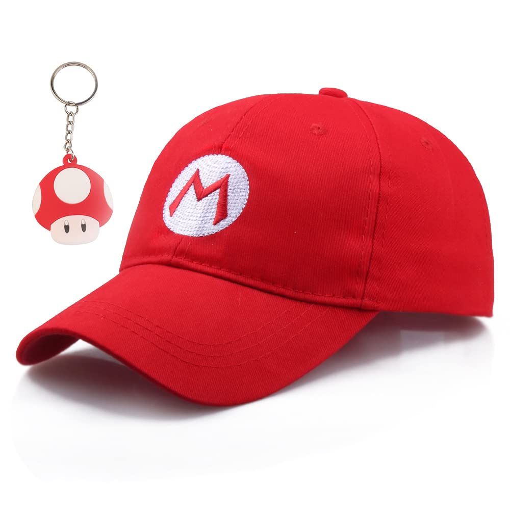 EIKOUNew Version Super Mari Bros Unisex Hat Cap Mari Luig Cosplay Hat