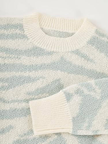 Image of Scacto Women's Chunky Warm Oversized Sweater Long Sleeve Crewneck Pullover Knit Jumper Tops