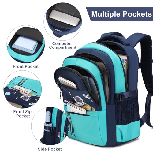 Image of ACESAK Astronaut Backpack for Boys - Boy Backpack Schoolbag with Lunch Bag
