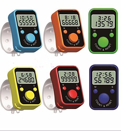 Face Me LED Counter 5 Digit Counting Machine Pooja Mantra Tasbeeh Finger Counter Tally with time Display Pack of 1 Ps-image-13
