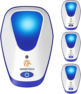 Ultrasonic Pest Repeller 4 Pack, Indoor Home Defense Pest Control Plug in, Pest Repellent Ultrasonic Pest Reject Pest Defender for Mice, Spiders, Insects, Bugs and Ants