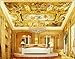 MILUXUEXUN 3D Wall Mural Wallpaper European Hotel Lobby Living Room Luxury Golden Ceiling Mural Art Wall Painting Paper
