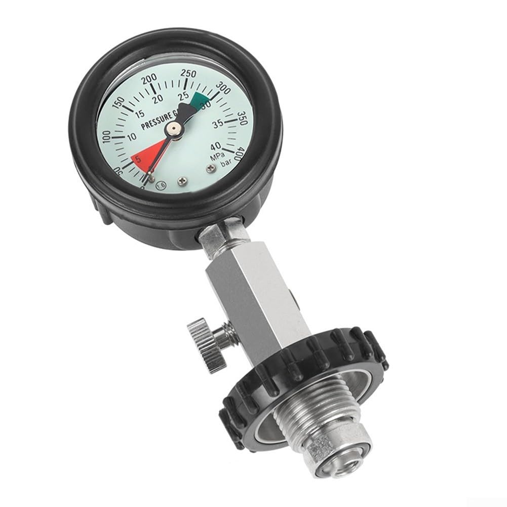 Manometer für DIN-Tauchzylinder, klares Zifferblatt mit 0 300 Bar Bereich