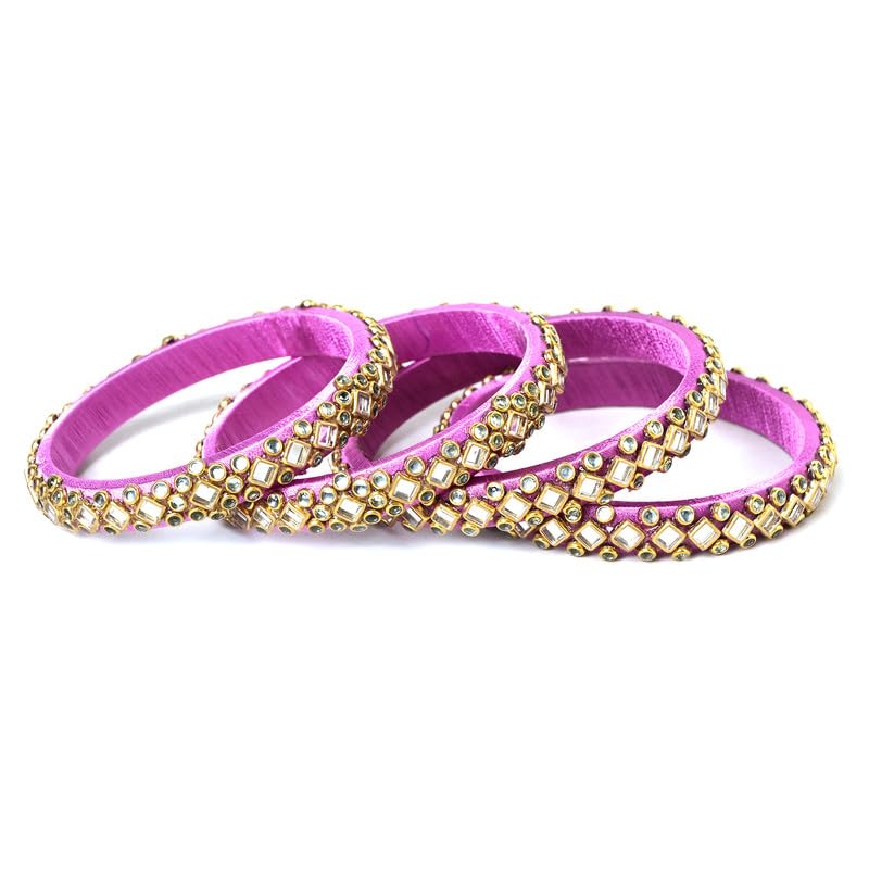 TINKLE JEWELS Kalakari Bangles | Jewellery For Women And Girls (26_Purple) (B0CZXR6CRJ) Amazon Price History, Amazon Price Tracker