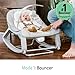 Ingenuity Keep Cozy 3-in-1 Grow with Me Vibrating Baby Bouncer, Seat & Infant to Toddler Rocker, Vibrations & -Toy Bar, 0-30 Months Up to 40 lbs (Weaver)