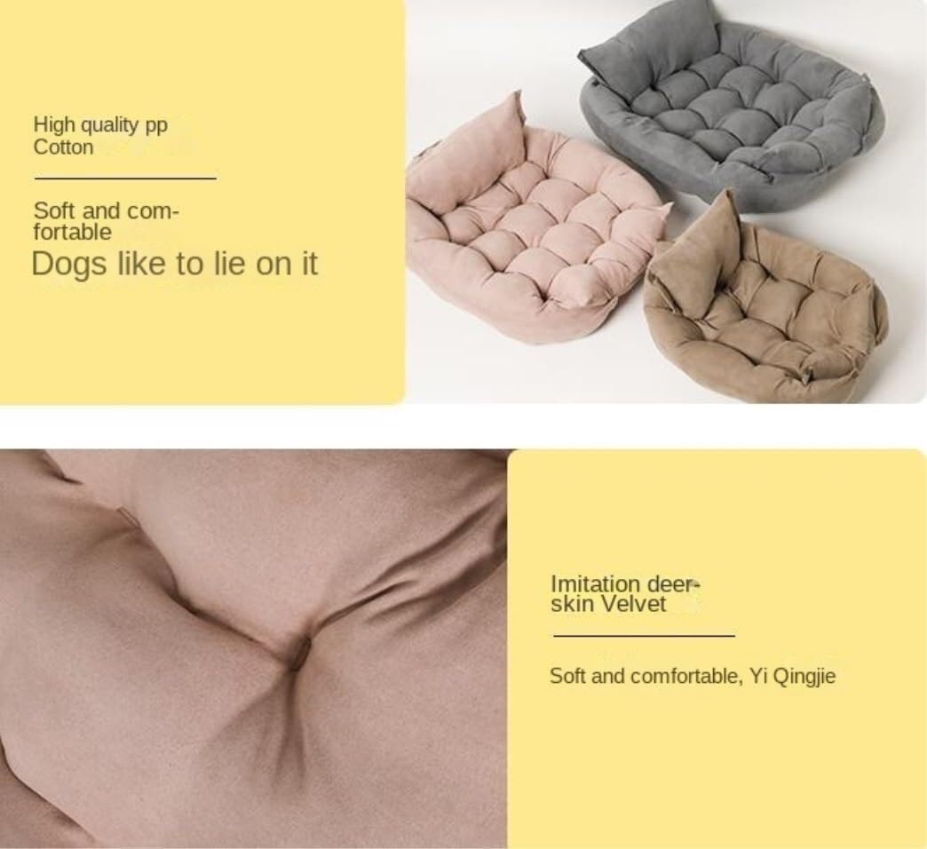 Cuccia per Gatti Cuccia per Cani di Piccola Taglia e Gatti Che vivono in casa Cuccia Lavabile per Animali di Dimensioni Adatte alle Casse Cuccia Gatto Interno(D,63 * 45cm)