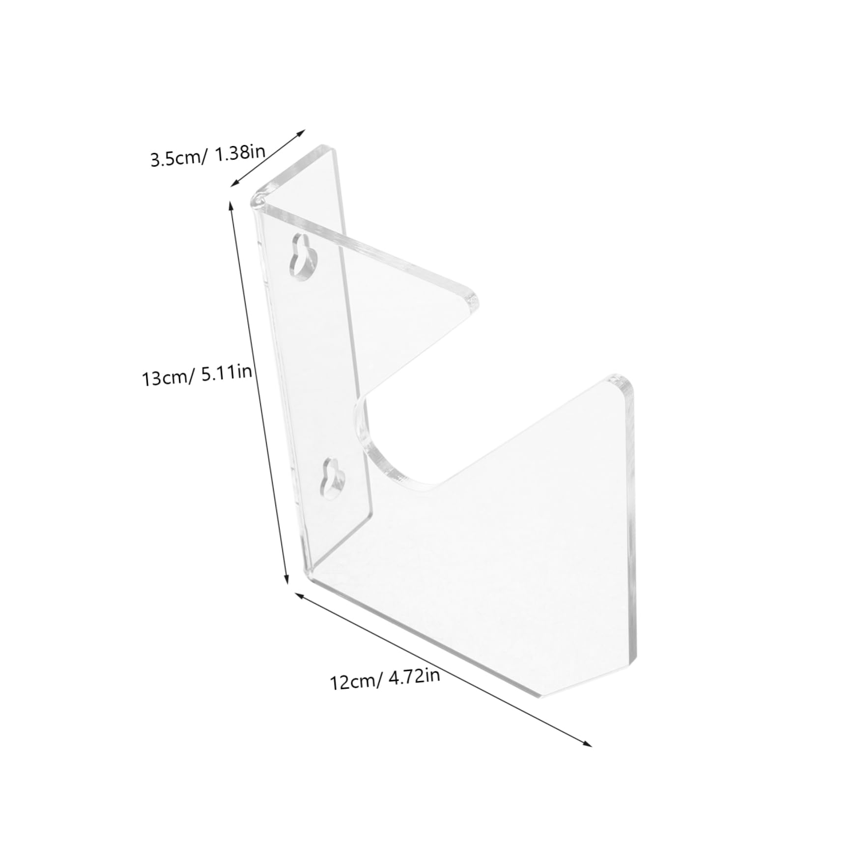 PRETYZOOM Skateboard Deck Wall Mount Bracket Modern Elegance Rack for 2 Skateboards Wall Mount