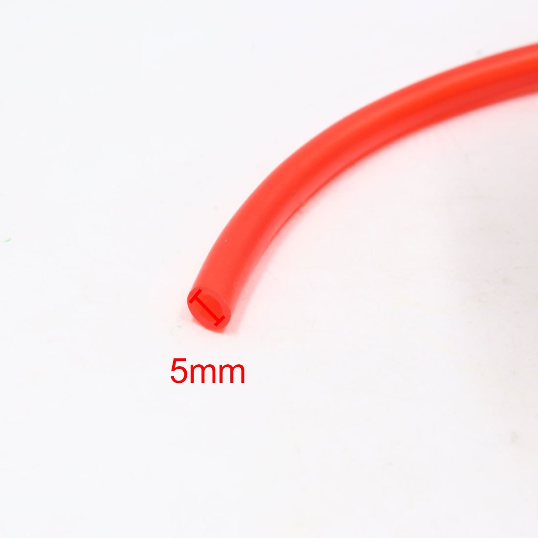 Ruilogod Universal 18M Motorcycle Silicone Carburant Essence Oil Pipe Tube Tuyau ligne rouge