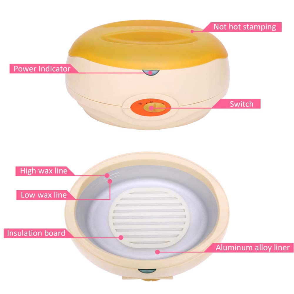 LYY più Caldo di Cera paraffinica, paraffina Macchina, Bagno di paraffina a Riscaldamento rapido per Mani e Piedi, idratare e rinnovare la Pelle con paraffina Rose Wax, 2700ml