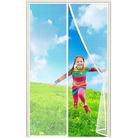 TOPZXL Floral Magnetic Insect Door Screen Cover