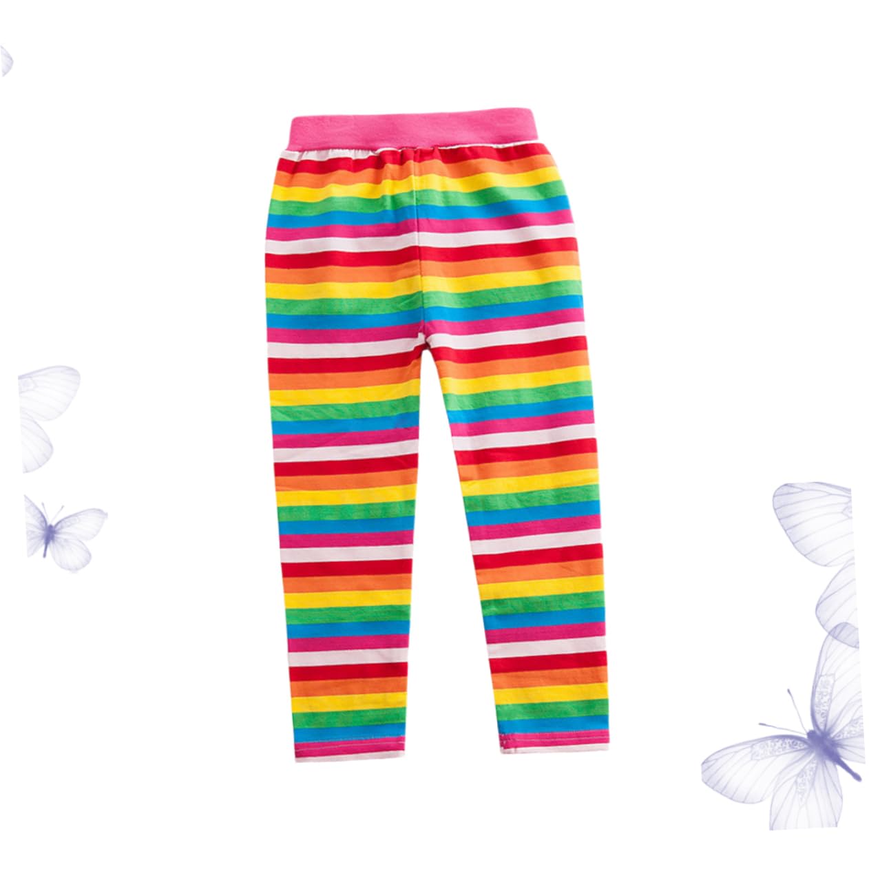 GALPADA Leggins 3 Piezas Polainas Las niñas Polainas Arcoiris Chicas Leggings arcoíris Polainas algodón Primavera otoño pantalón cómodo y Elegante versión Coreana Pantalones